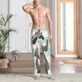 thumbnail image 2 of Naloa Cute Raccoon Pajama Pants Men, PJ Bottoms, Sleep & Lounge Pants-X-Large, 2 of 6