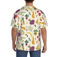 thumbnail image 3 of Fotbe Vegetable Camisa Estampada de Manga Corta para Hombre, Casual de Verano, Estilo Playero, Sin Arrugas-4X-Large, 3 of 5