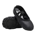 thumbnail image 3 of Miaoju Ballet Shoes for Girls Boys PU Leather Toddler Soft Leather Split Sole Practice Ballet slippers, Dance shoes, Drawstring design, 3 of 4