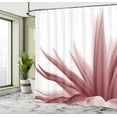 thumbnail image 4 of Ambesonne Flower Shower Curtain, Ombre Leaves Watercolor Art, 69"Wx75"L, Dried Rose, 4 of 4