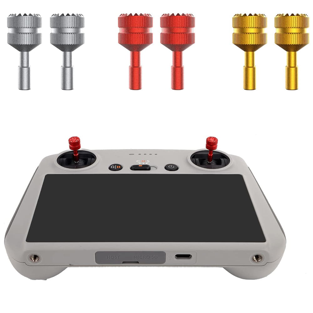 3 Color Mini 3 Pro Controller Stick Thumb Replacement Metal Aluminum Thumb Rocker Joysticks for DJI Mini 3 Pro RC Controlle Accessories 