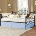 thumbnail image 3 of Pleated Bed Skirt with Split Corners for Daybeds - Three Side Coverage - 100% Brushed Microfiber Bed Skirt with 18" Inches Drop - Twin Size 39" x 75" (Light Blue Solid), 3 of 7