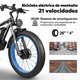thumbnail image 4 of Bicicleta Eléctrica de montaña Honey Whale BK08 Azul, 4 of 6
