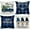 Blue, variant on Christmas Pillow Covers Blue 16x16 Decorative Outdoor Farmhouse Merry Christmas Buffalo Plaid Truck Gnomes Christmas Pillow Shams Cases Slipcovers Set of 4 for Couch Sofa