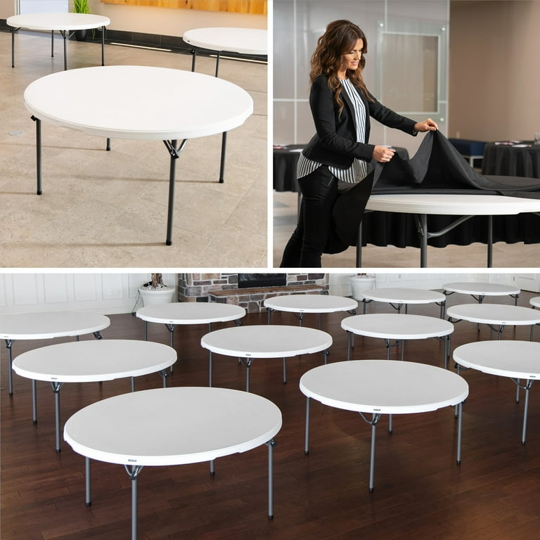 Lifetime 60 inch Round Folding Table, Indoor/Outdoor Lifetime 60 inch Round Folding Table, Indoor/Outdoor