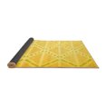 thumbnail image 2 of Ahgly Company Indoor Rectangle Abstract Yellow Contemporary Area Rugs, 8' x 10', 2 of 4