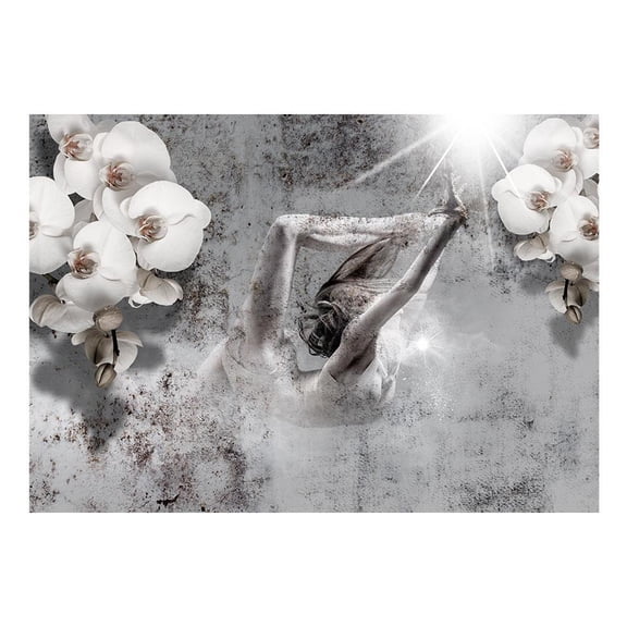 Abstract Wallpaper Wall Mural - Arrangement With Orchid