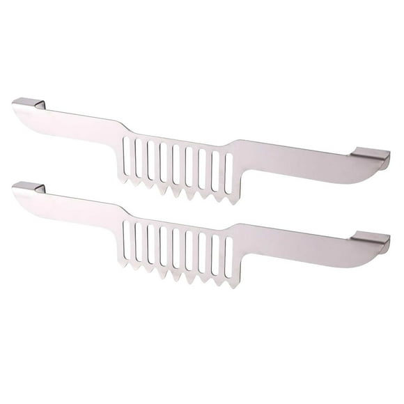 Griddle Spatula Holder Clearance! Tdoenbutw Grease Gate Spatula Holder 11.81X2.36X0.79 Inch Stainless Griddle Grill Food Screen Adjustable Barbecue Grill Food Mesh Hold Barbecue Accessories For