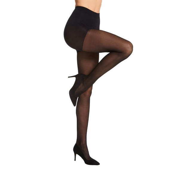 Women'S Berkshire 4943 Shimmers Opaque Tights, Black, 4943