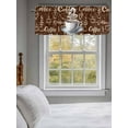 thumbnail image 3 of Valances for Windows Coffee Cup Rod Pocket Cafe Window Treatments Valance Curtains for Kitchen Bathroom Laundry Basement Windows 60"x14", 3 of 9