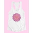 thumbnail image 3 of Pink Indian Mandala Tank Women -Image by Shutterstock, Female x-Small, 3 of 4
