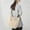 White, variant on Cute Messenger Bag for School Vintage Black Canvas Crossbody for Women Shoulder Laptop Bag