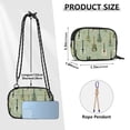 thumbnail image 4 of FORMRS Mini Crossbody Bag for Women Adjustable Rope Shoulder Casual Phone Purse, Green Floral Guitar Pattern, 4 of 7
