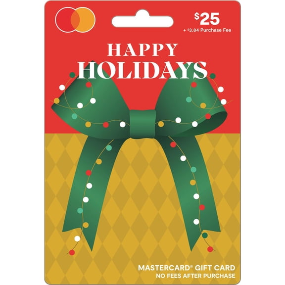 Mastercard® $25 Red Present Gift Card (plus $3.84 Purchase Fee)