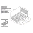 thumbnail image 7 of Pemberly Row Queen Wood Platform Bed with Matching Footboard & Drawers in White, 7 of 7