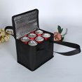 thumbnail image 2 of Bolsa De Enfriamiento Nevera para exteriores, bolsa de almuerzo para picnic, portátil con aislamiento térmico (S), color negro, 2 of 6