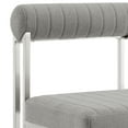 thumbnail image 5 of Joana Anastasia 5 Piece Round Walnut Dining Set Light Gray Fabric, 5 of 8