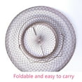 thumbnail image 3 of Lobster Mesh Fishing Net Prawn Crab Cage Folding Trap Net Foldable Metal Wire Fish Shrimp Basket, 3 of 8