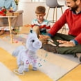 thumbnail image 6 of HOARBOEG My Realistic Miniature Mechanical Walking Pony Toy - Interactive Robotic Pony Plush with Sound & Motion, Soft Stuffed Animal Toy for Teens, Stretches & Wags Tail, Great Gift, 6 of 6
