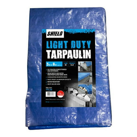 Timco - Tarpaulin - Light Duty (Size 4 x 5m - 1 Each)