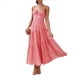 thumbnail image 2 of Vestido Fluido con Tirantes Finos y Corsé para Mujer, Ideal para Vacaciones en la Playa o Como Invitada de Boda Rosa XL, 2 of 10