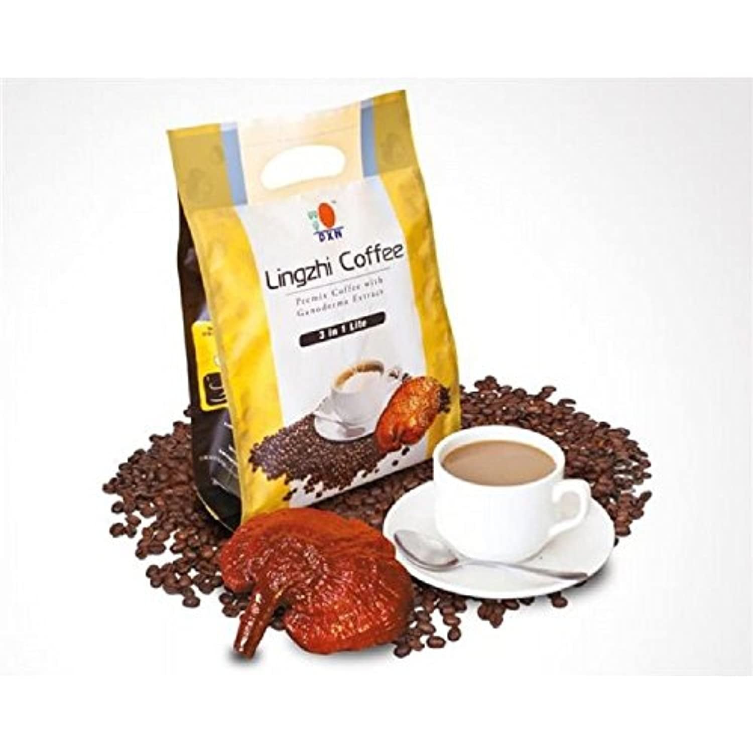 3 Packs Dxn Lingzhi 3 In 1 Lite Ganoderma Coffee 20 Sachets