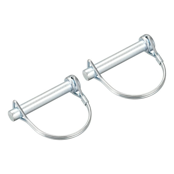 2Pack 3/8" Dia Trailer Coupler Pin, 2" Long Coupler Pin Shaft Locking Pin, Round Pto Pin