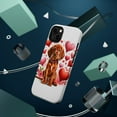 thumbnail image 3 of DistinctInk Tough Case for Apple iPhone 14 PLUS (6.7" Screen), Compatible with MagSafe Charging - Valentine's Day Redbone Coonhound Puppy, 3 of 6
