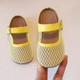 thumbnail image 2 of Gtoiithly Girls Summer Sandals for Kids Comfortable Lightweight Outdoor Play Shoes with Adjustable Straps for Toddler and Little Girls Yellow 4-4.5 Years, 2 of 5