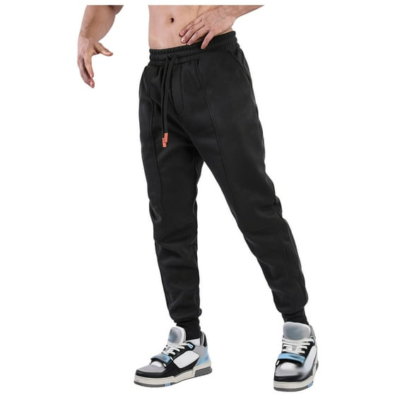 Men's Casual Pants Comfortable Athleisure Long Pants for Autumn Winter Stylish Robust Outdoor Indoor Wear Mens Trousers Blue Elasticated Bottom Tan