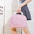thumbnail image 3 of Estuche de cosméticos Kawaii Sanrio Hello Kitty, bolsa de viaje ligera de dibujos animados, artículos de tocador impermeables, Maleta de belleza 3D, Animal, 3 of 4