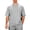 Gray, variant on hotojiny Mens Casual T-Shirts Textured Classic Fit Half Sleeve Knit Tees Loose Crewneck Solid Color Tee Shirts S-3XL