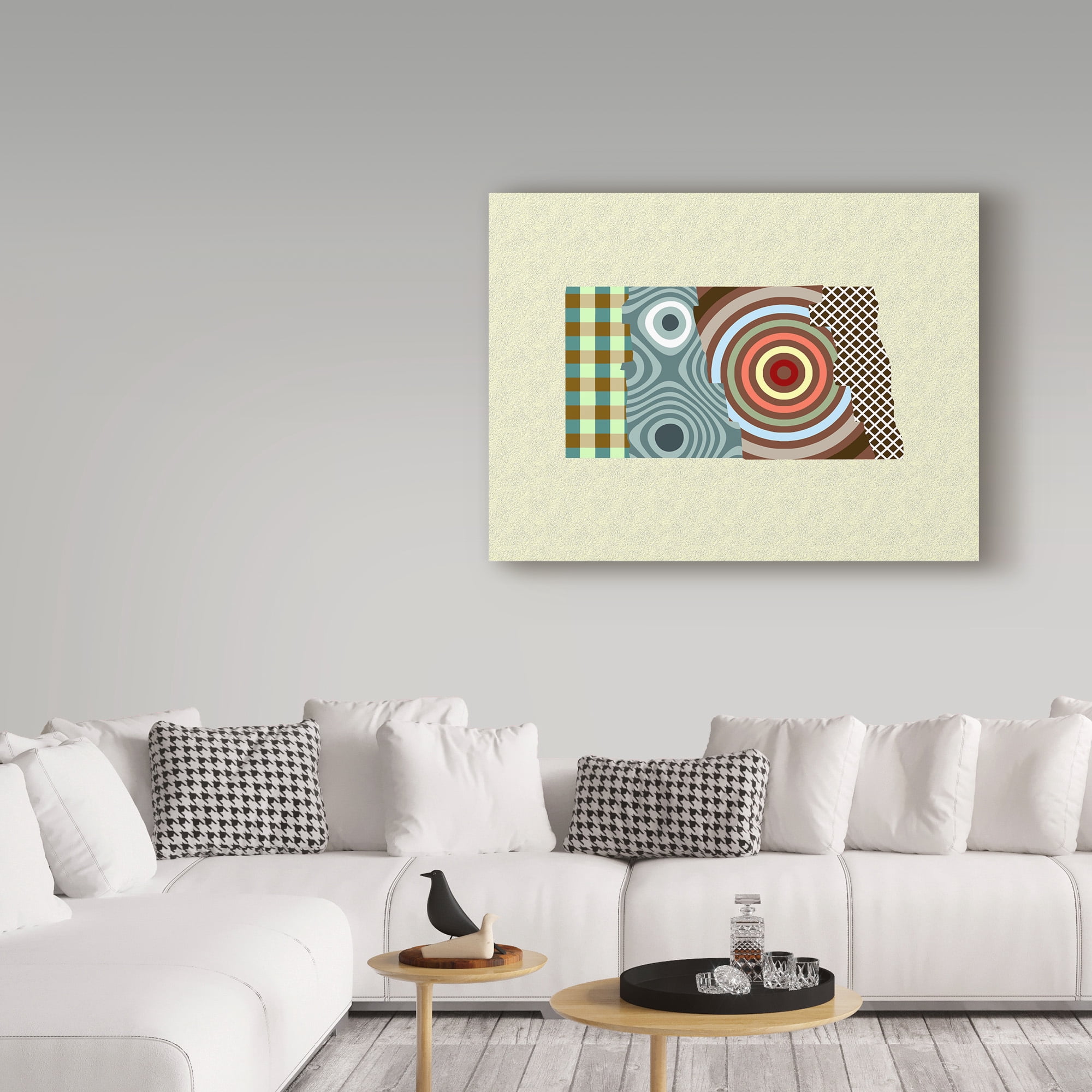 Trademark Fine Art 'North Dakota State Map' Canvas Art by Lanre Adefioye