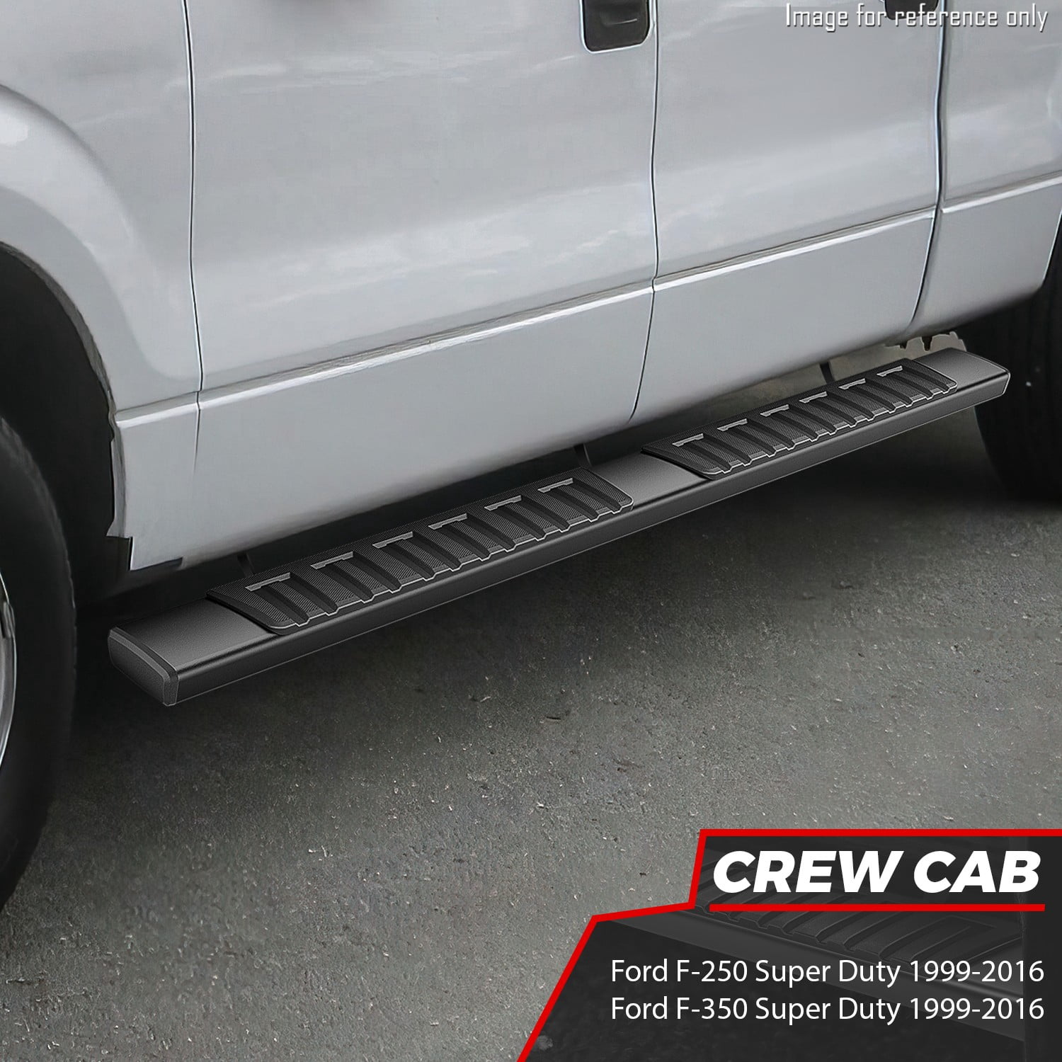 DNA Motoring For 99-16 Ford F250 F350 Super Duty Crew Cab 6" Side Step Nerf Bars Running Boards