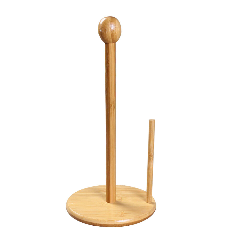 Tissue Holder Bamboo Toilet Paper Holder Stand Roll Paper Organizer