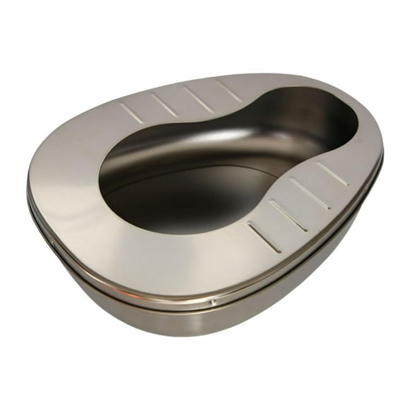 Orinal de cama para personas mayores, portátil, de noche, con inodoro, resistente, multiusos, suave, práctico, para el hogar, para hombres y mujeres Sin tapa