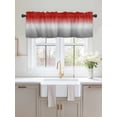 thumbnail image 2 of Valances for Windows Abstract Rod Pocket Cafe Window Treatments Valance Curtains for Kitchen Bathroom Laundry Basement Windows 42"x12", 2 of 9