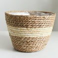 thumbnail image 4 of Grandest Birch Basket Sturdy Multi-function Straw Handmade Flower Pot for Home Basket:Straw, 4 of 8