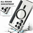 thumbnail image 6 of for Samsung Galaxy s24 Ultra Case Card Holder Wallet Pu Leather Flip Cover Clear Lens Protector [Compatible with Magsafe ] Magnetic Funda para S 24 Ultra 6.8 '' 2024 Best Phone Case, 6 of 6