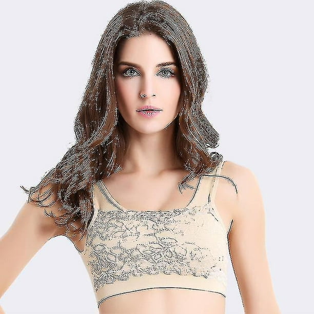 Women Lace Genie Bra Wireless Sports Underwear Breathable Sexy Shockproof  Bralettes Fitness Yoga