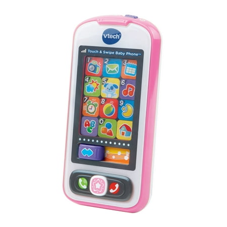 Touch & Swipe Baby Phone - Pink (Best Toddler Cell Phone)
