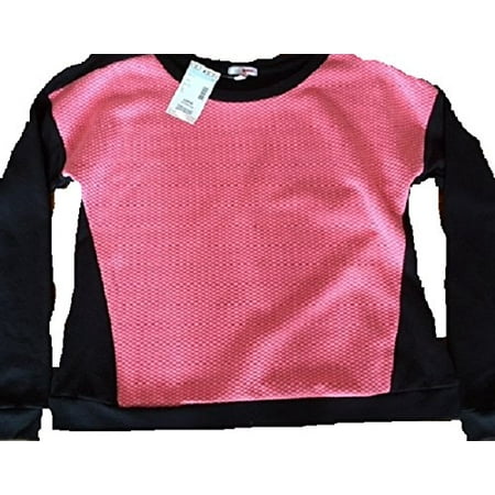 Bongo Pink and Black Juniors Sweatshirt Two-tone (Medium)