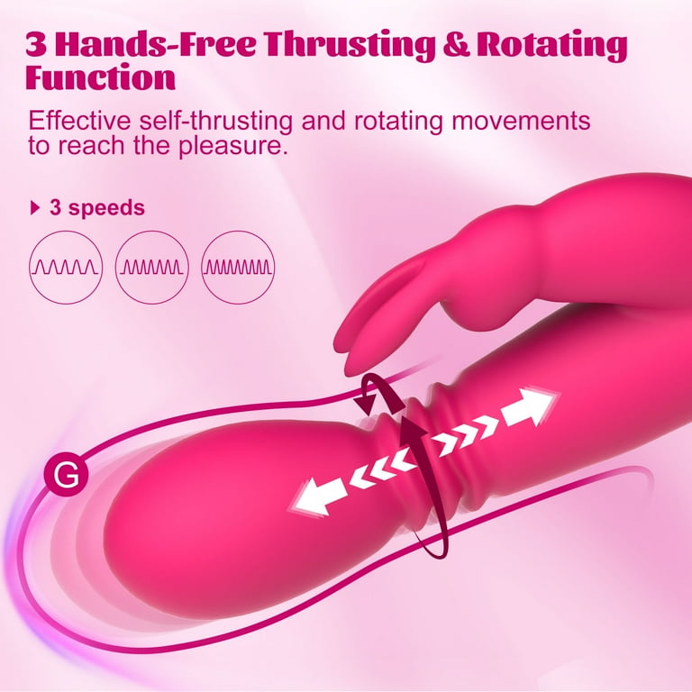 finger extension sex toy Rainbow Hands Free 7 Thrusting Vibrating Heating Realistic Dildo – Fidech