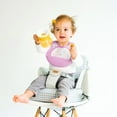 thumbnail image 3 of SARO Swet & Fun Mint Silicone Feeding Bib: Mess-Free Mealtimes for Infants, 3 of 5