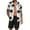 Coconut Tree White, variant on COOFANDY Men's Hawaiian Matching Set Summer Beach 2 Piece Outfits Flower Button Down Shirts and Shorts