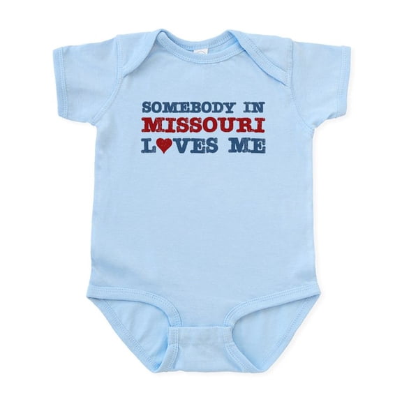 CafePress - Somebody In Missouri Loves Me Infant Bodysuit - Baby Light Bodysuit, Size Newborn - 24 Months