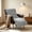 Gray #3, variant on Flannel Recliner Pad for Chair Seat and Backrest Cushion Set | Warm Soft Thickened Cover for Home Office Nap | Rocking Chair Cushion with Full Coverage Non-Slip Design