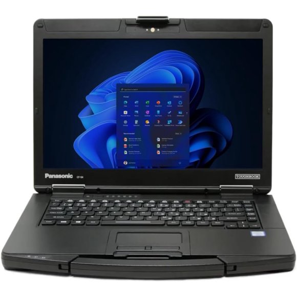 Panasonic Toughbook CF-54 MK2, Rugged Laptop, i5-6300U @3.00GHz, 14-inch HD Non-Touch, 16GB, 512GB SSD, DVD, 4G LTE, Webcam, Windows 10 Pro