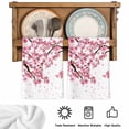 thumbnail image 5 of Cherry Flower Kitchen Towels Set of 1, Spring Blossoms Pink Floral Branches Absorbent Dish Towels for Kitchen, Microfiber Hand Towel, Quick Drying Tea Towel for Cleaning Decorative Dishcloths, 5 of 7