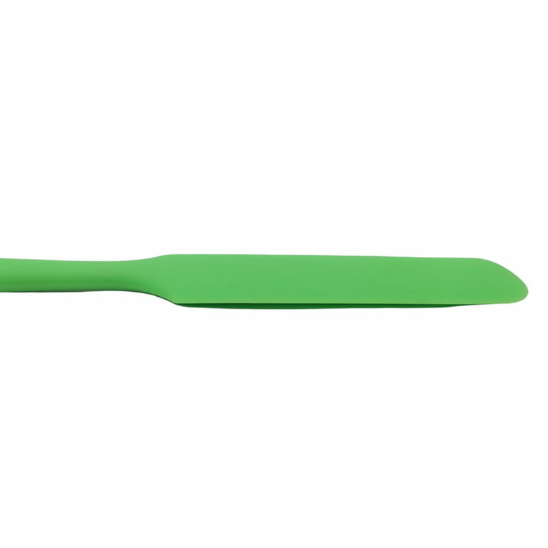 Handy Housewares 9.5 Long Silicone Spatula Spreader, Bowl or Jar Scraper,  Great for Spreading Frosting or Icing on Cakes - Green 